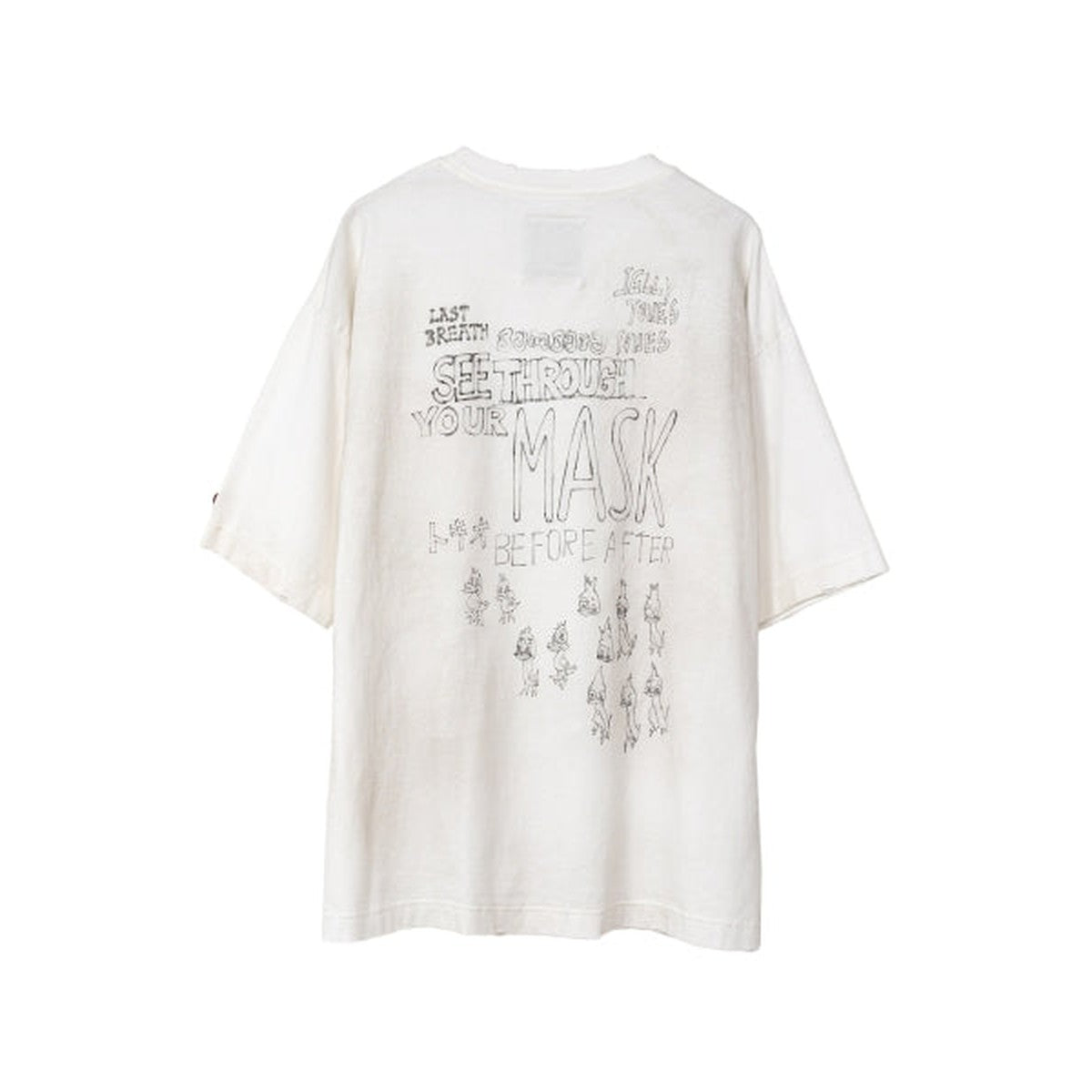 Maison Mihara Duck Printed Distressed T-shirt