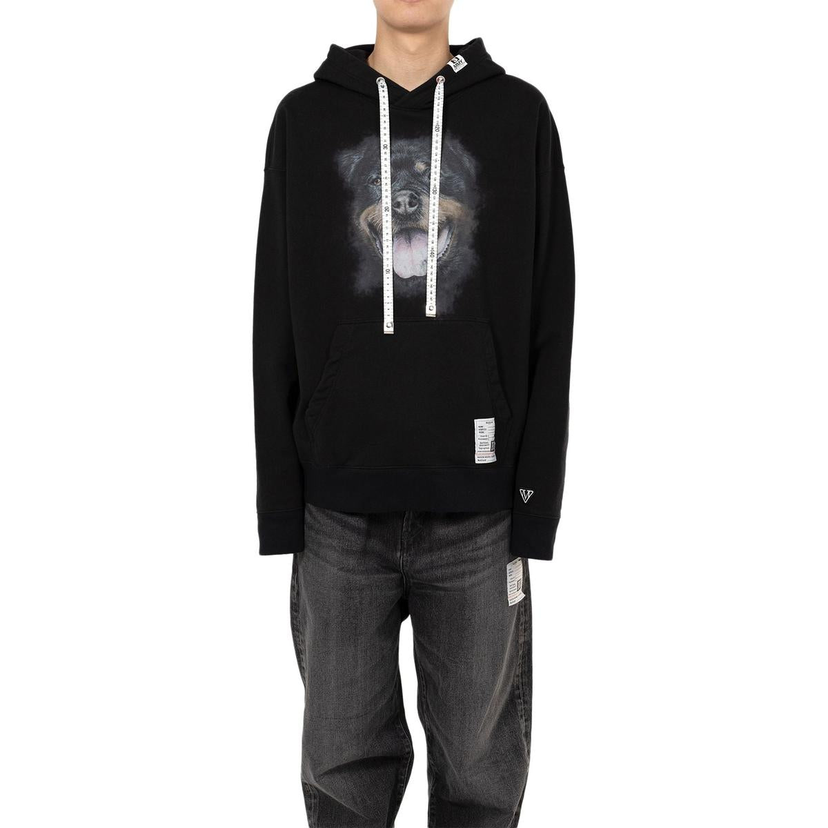 Maison Mihara Dog Printed Hoodie