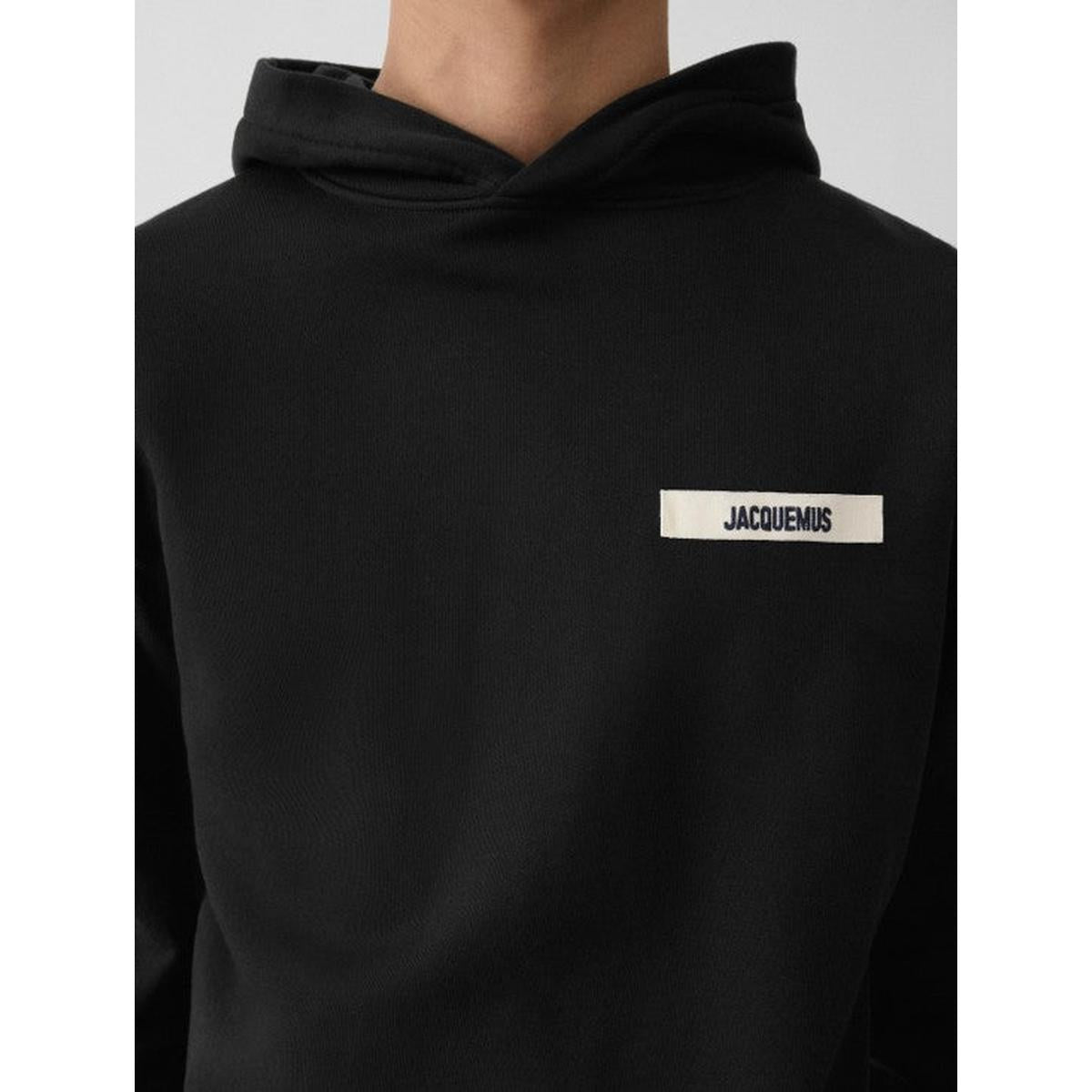 Jacquemus Gros Grain Hoodie in Black