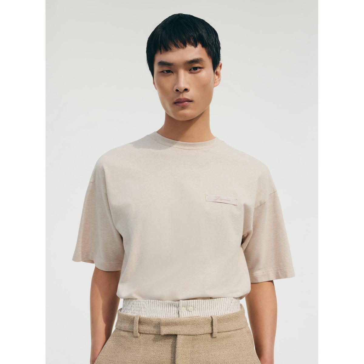Jacquemus The Ruban T-Shirt in Light Beige