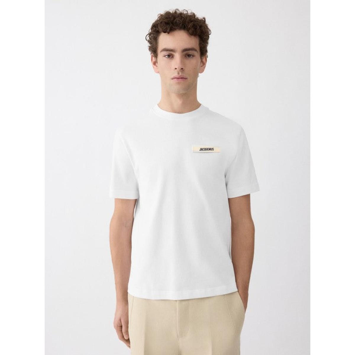 Jacquemus Grosgrain Logo T-Shirt in White