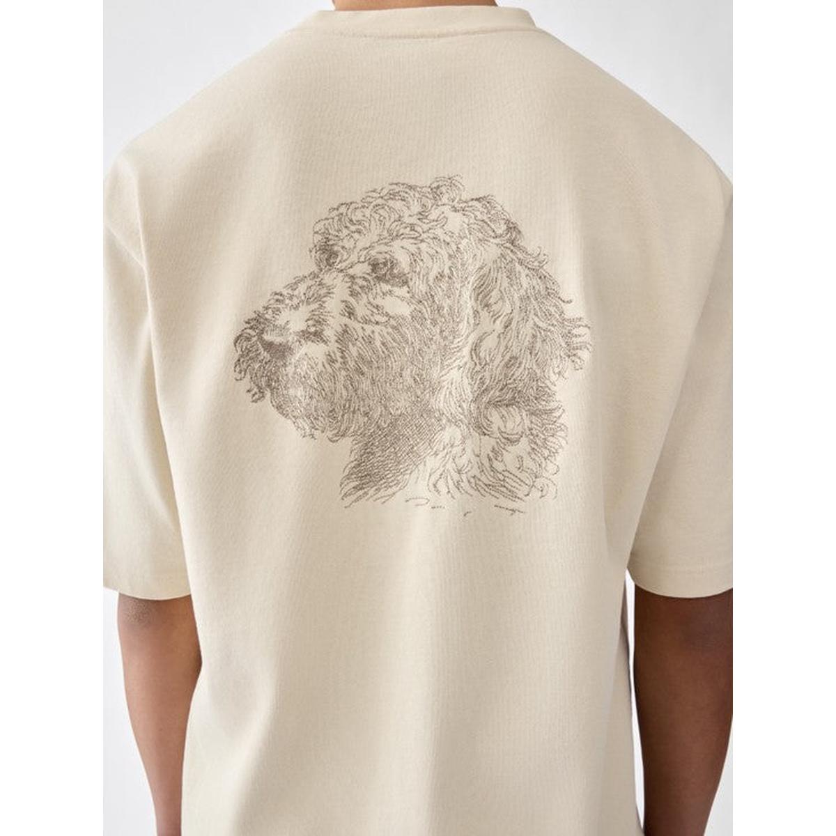 Jacquemus Rita T-Shirt in Multi-Beige