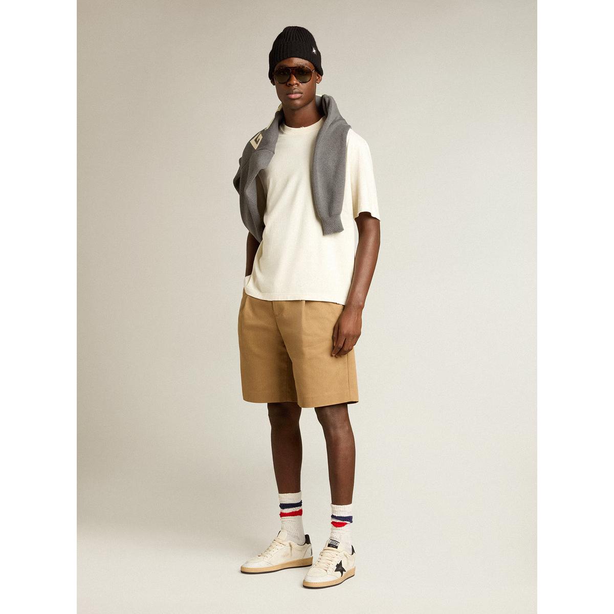 Golden Goose Aged White Jersey Capsule T-shirt