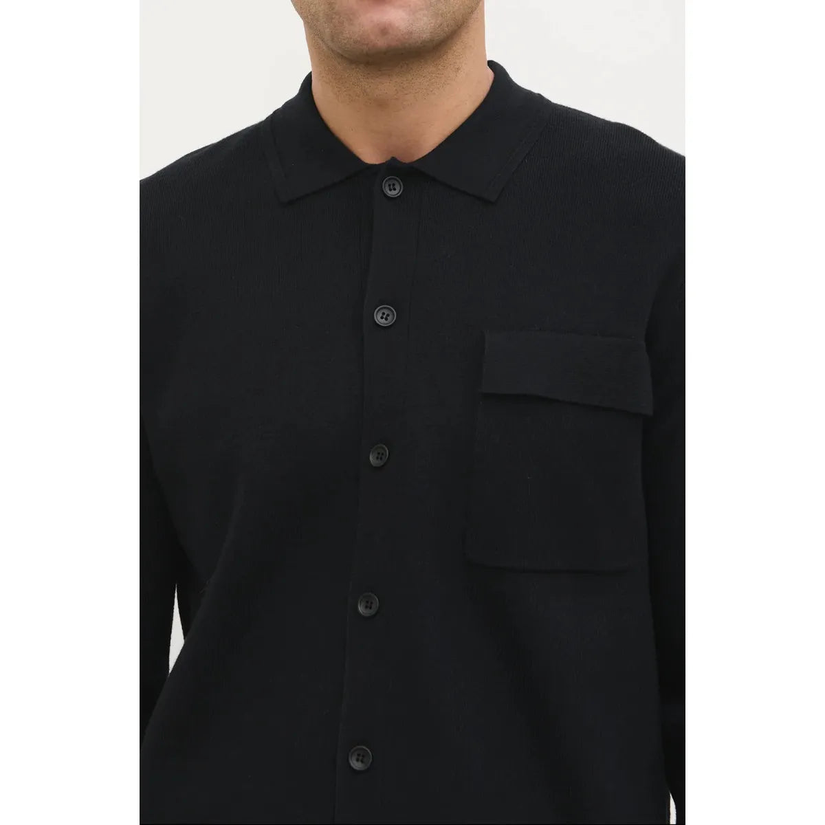 NOBL Koen Knitted Shirt Black
