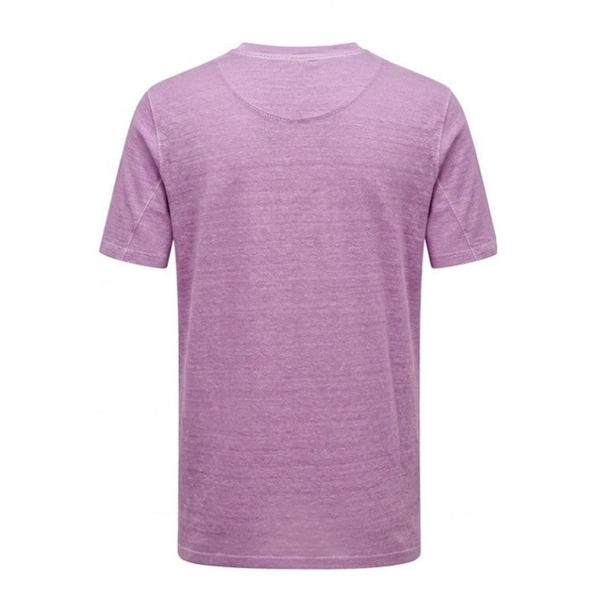 120%Lino Lavander linen T-Shirt