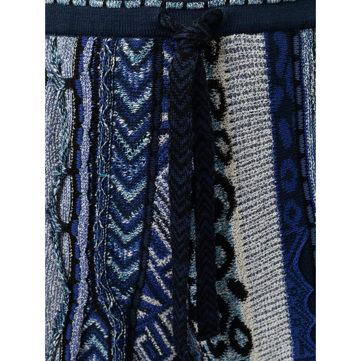 Laneus Blue Jacquard Bermuda Shorts