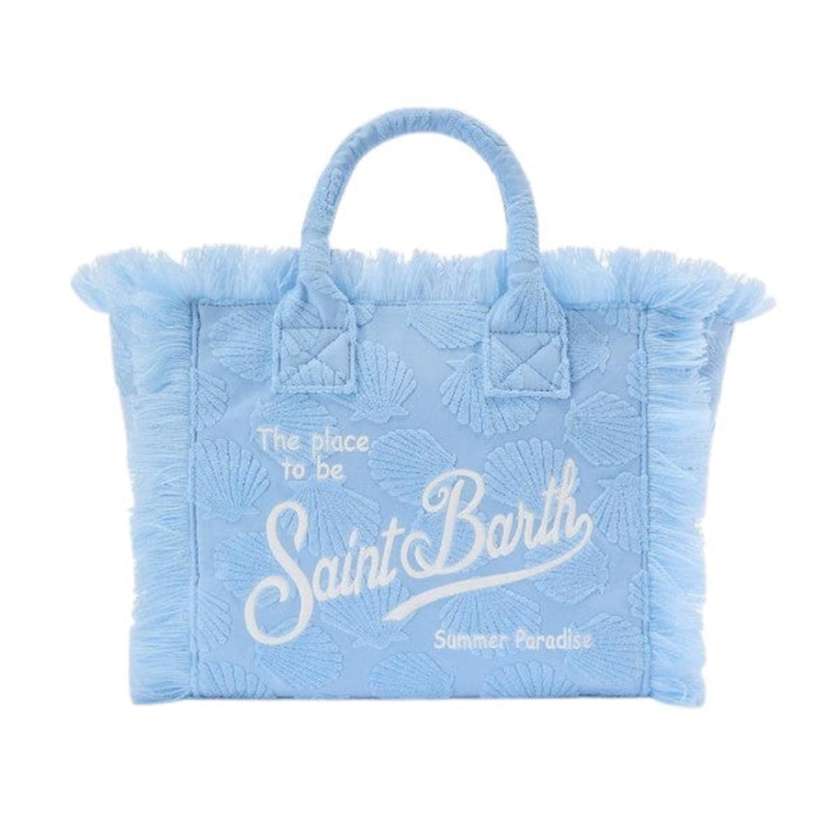 MC2 Saint Barth Colette Sponge Terry Effect Handbag with Raised Shell Detail