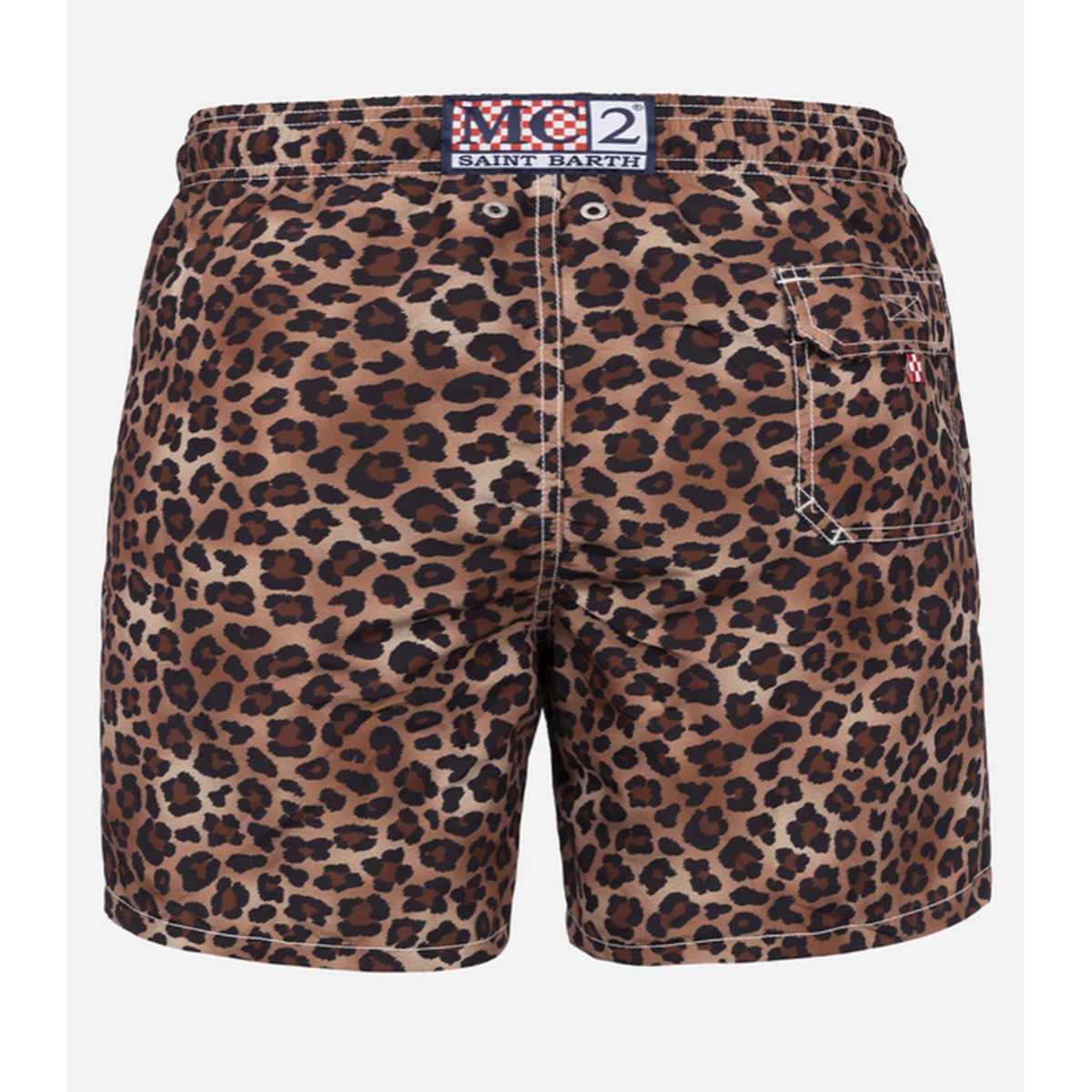 MC2 Saint Barth Gustavia Swim Shorts in Animalier Leo Print