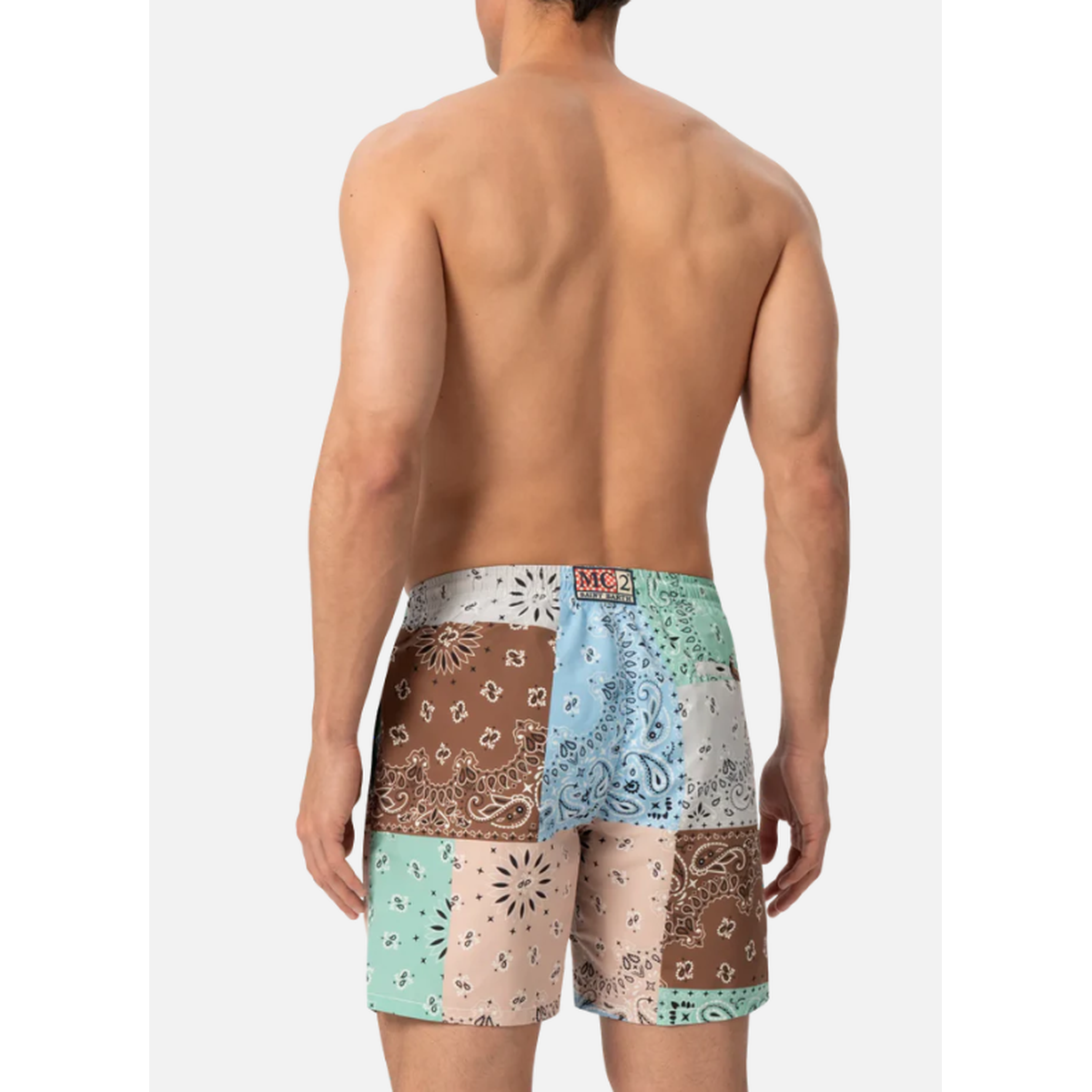 MC2 Saint Barth Caprese Swim Shorts in Bandana Patch Print