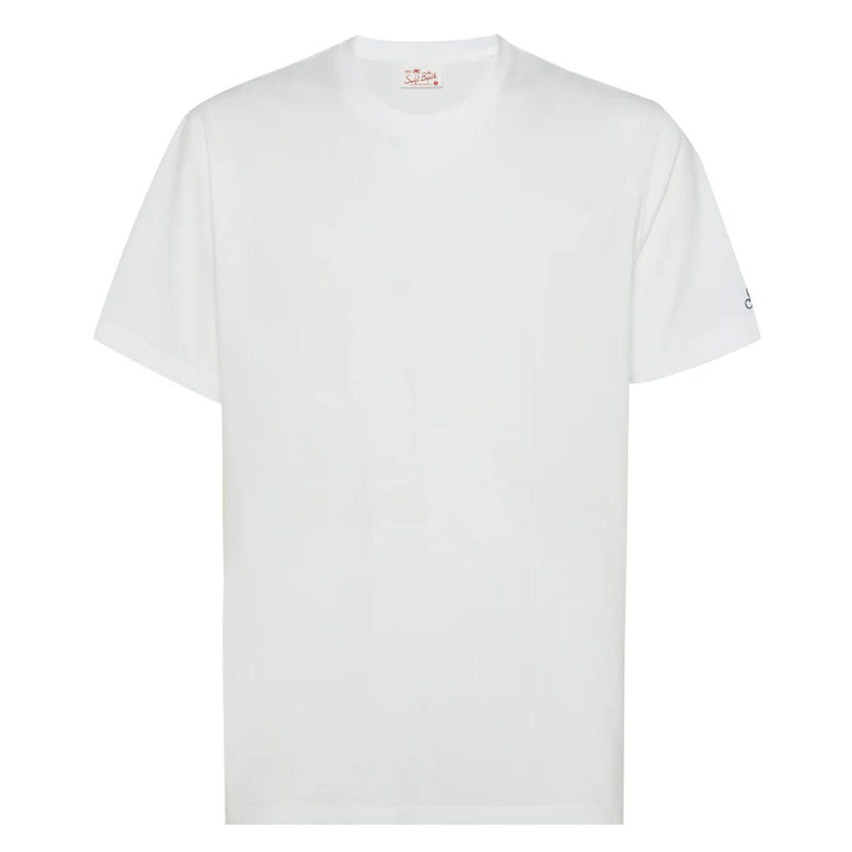 MC2 Saint Barth Dover White T-Shirt With St. Barth Embroidery