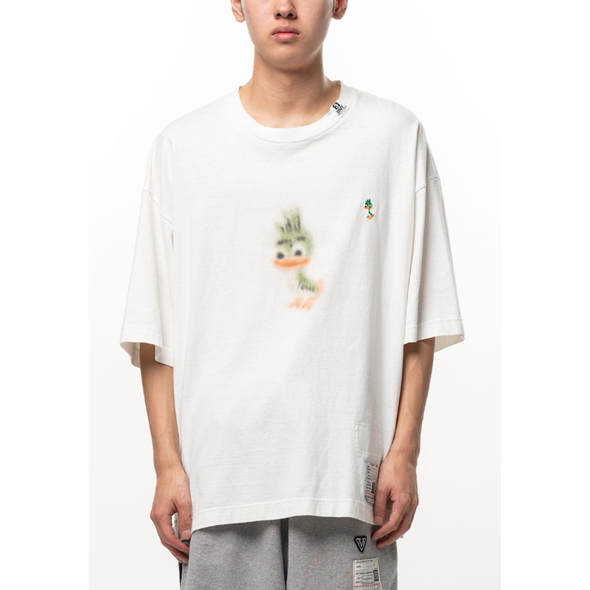 Maison Mihara Leon Printed T-Shirt in White