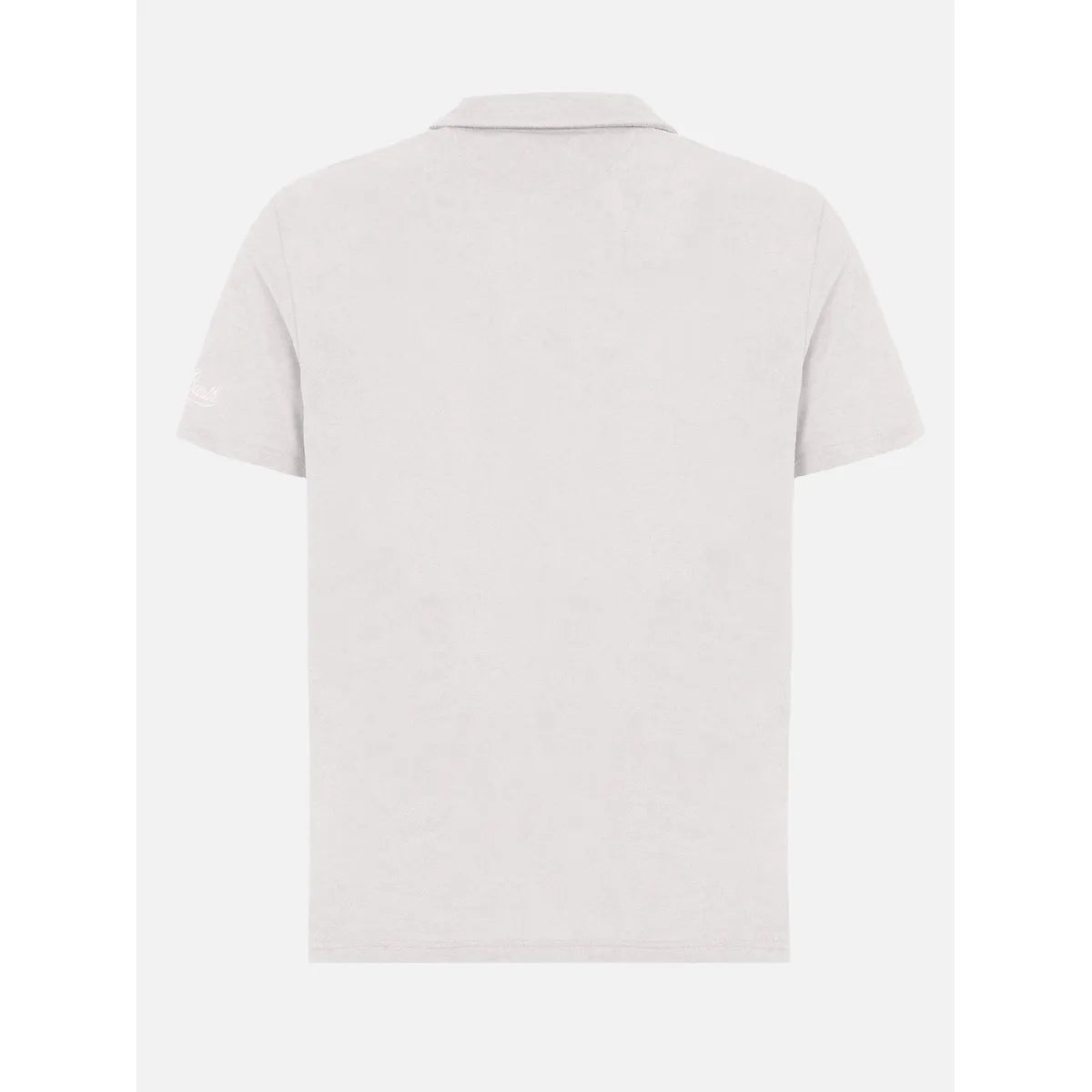 MC2 Saint Barth Jeremy Cotton Terry-Effect White Polo T-Shirt