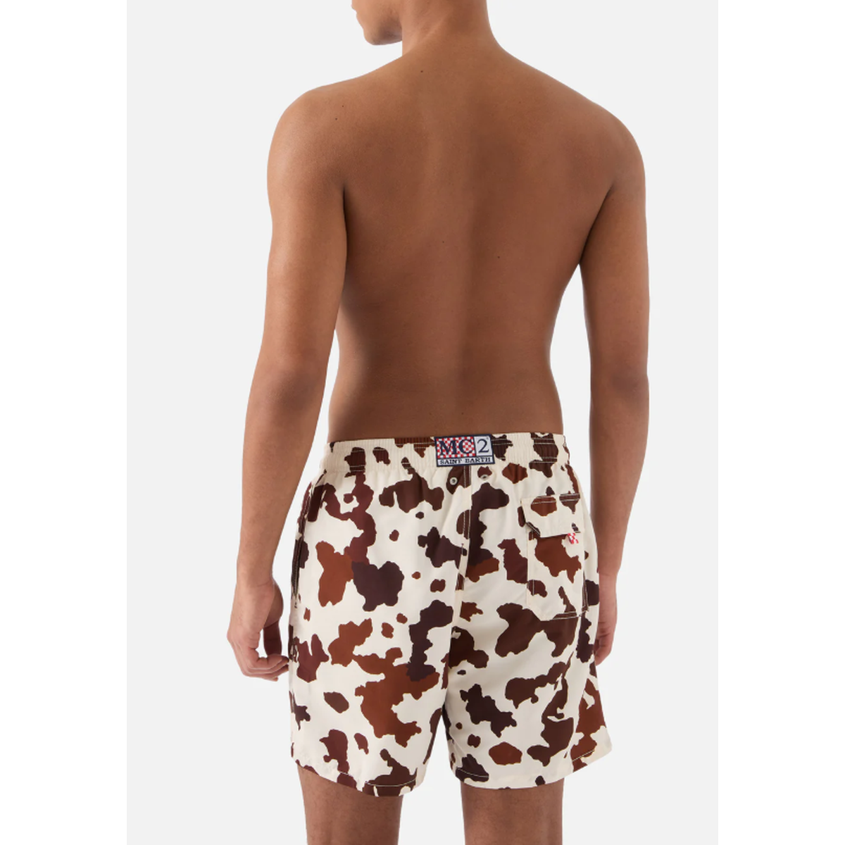 MC2 Saint Barth Gustavia Swim Shorts in Cow Print