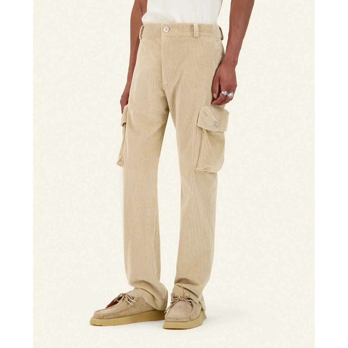 Mouty Beige Corduroy Malca Pants