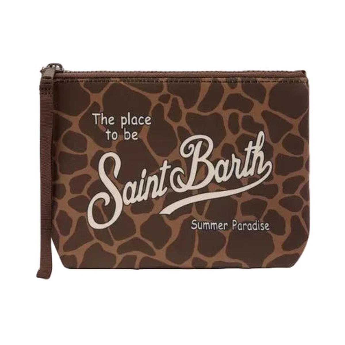 MC2 Saint Barth Aline Animal Print Scuba Pouch