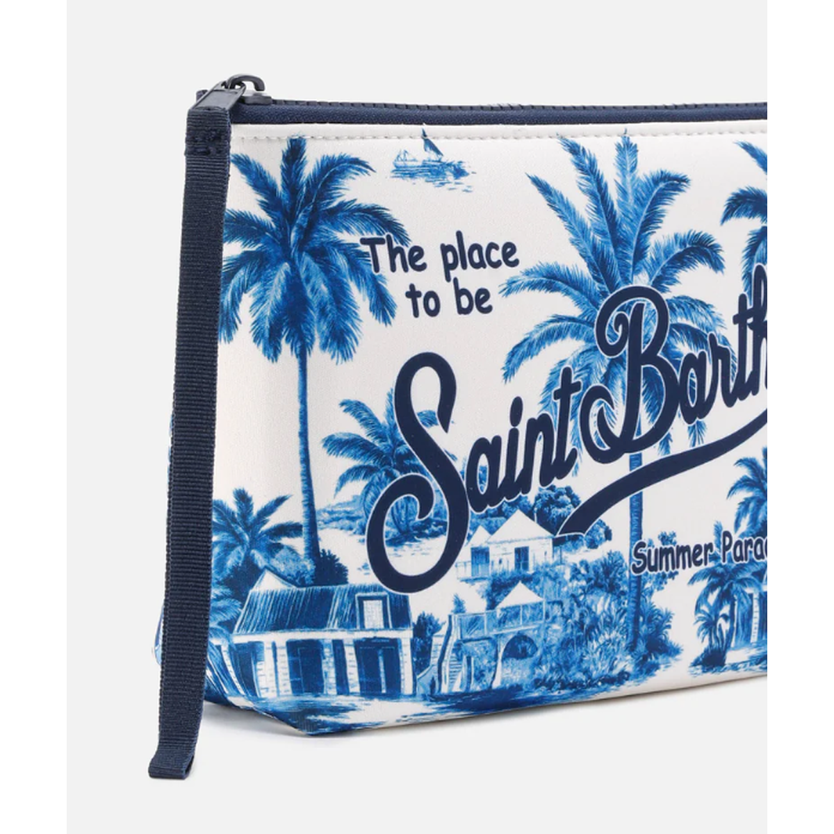 MC2 Saint Barth Aline Toile De Jouy Print Scuba Pouch - Special Edition
