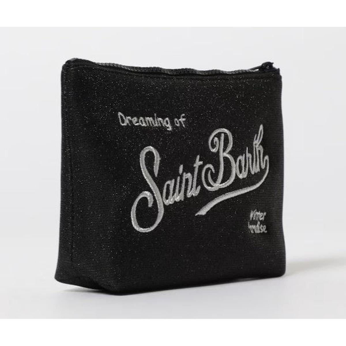 MC2 Saint Barth Aline Lurex Pochette in Sparkly black