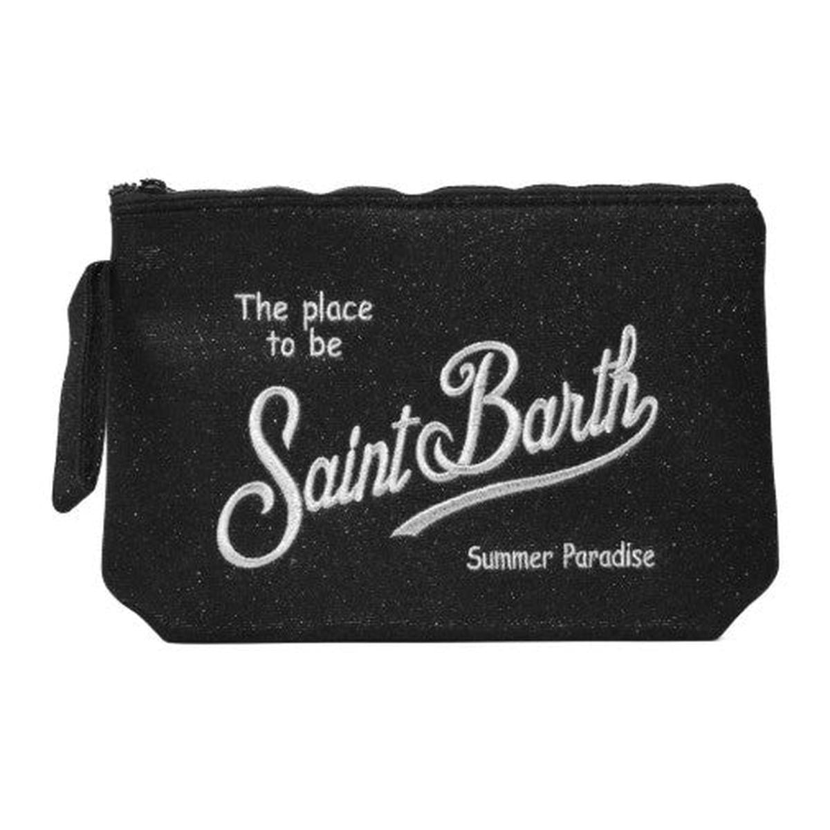 MC2 Saint Barth Aline Lurex Pochette in Sparkly black