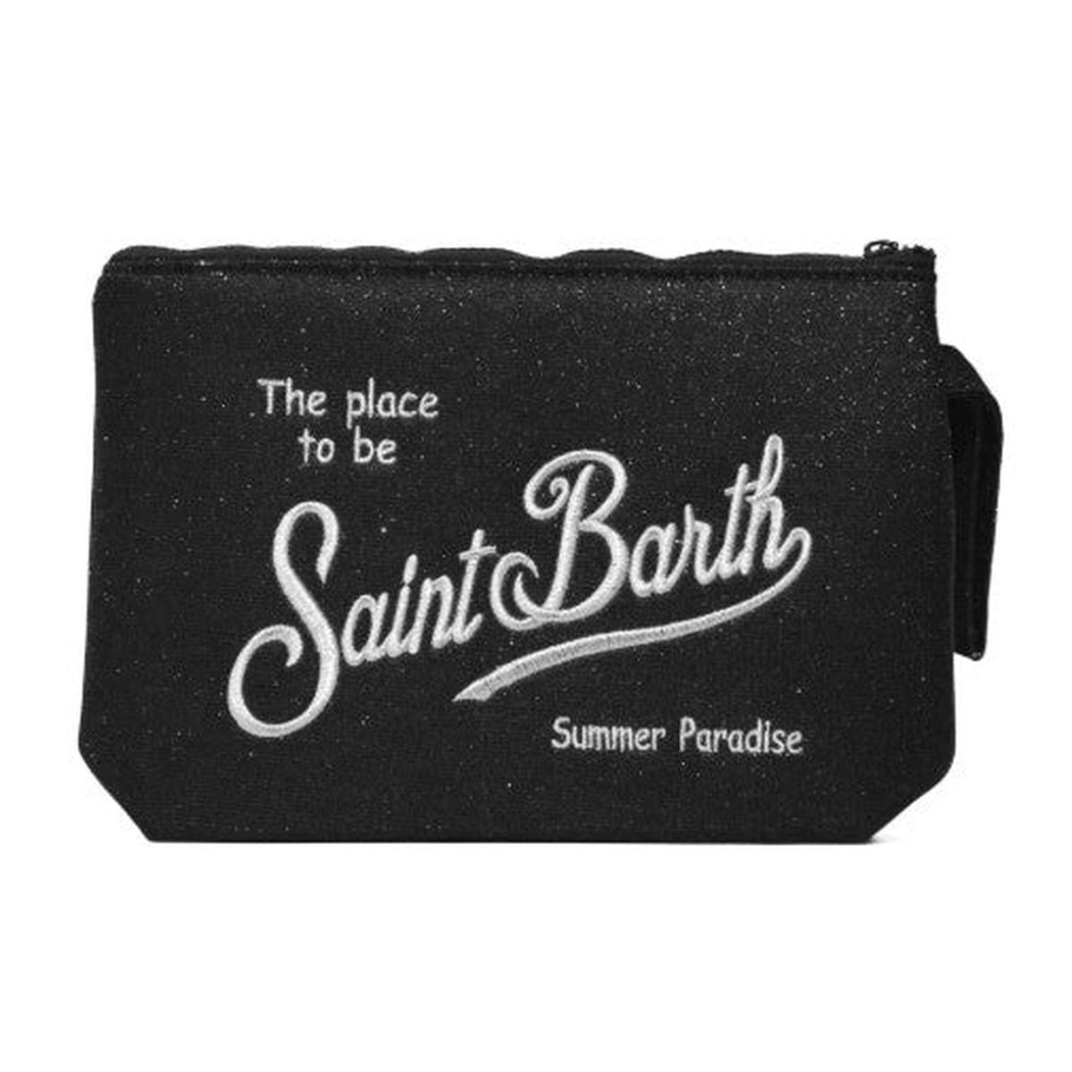 MC2 Saint Barth Aline Lurex Pochette in Sparkly black