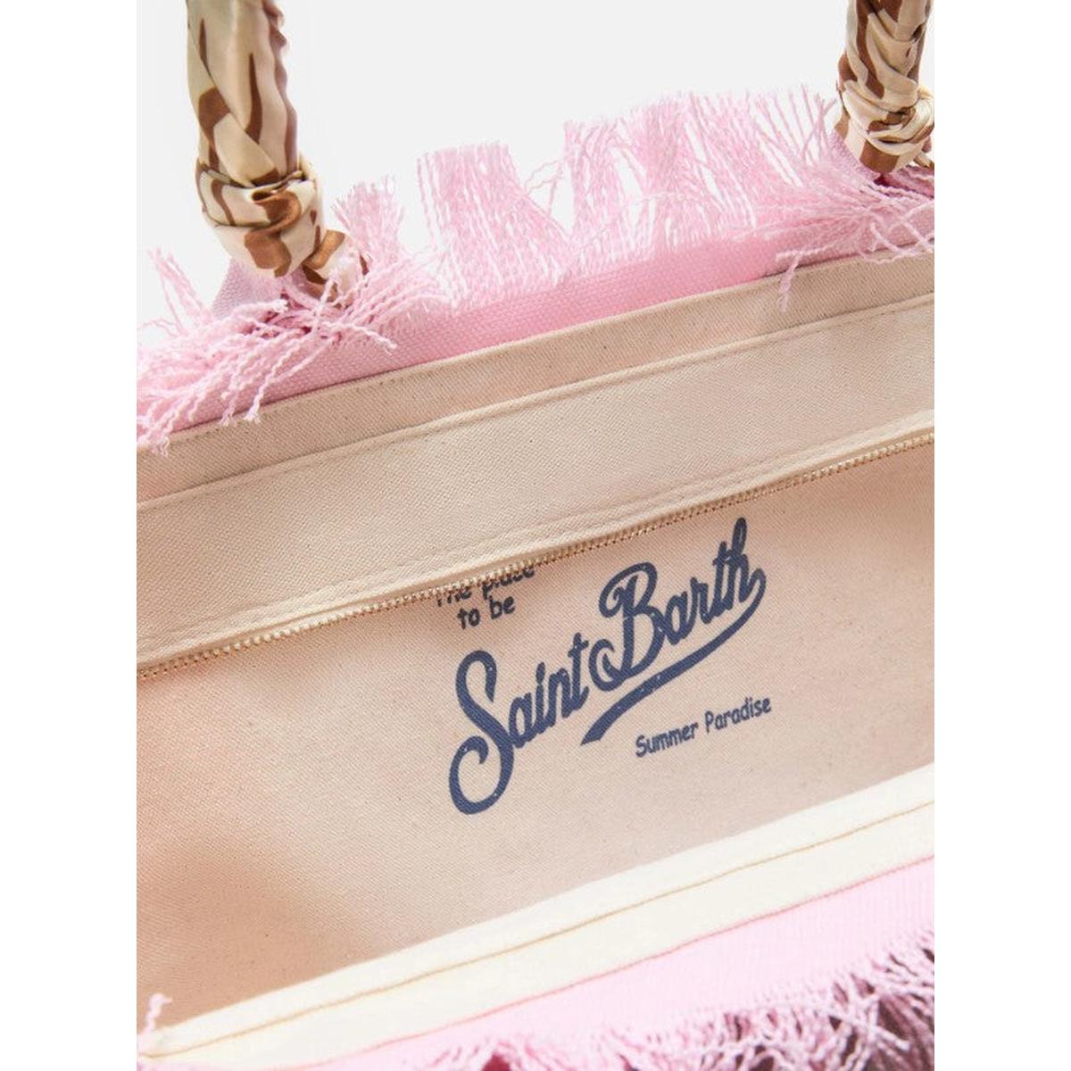 MC2 Saint Barth Pink Canvas Vanity Bag with Removable Twill