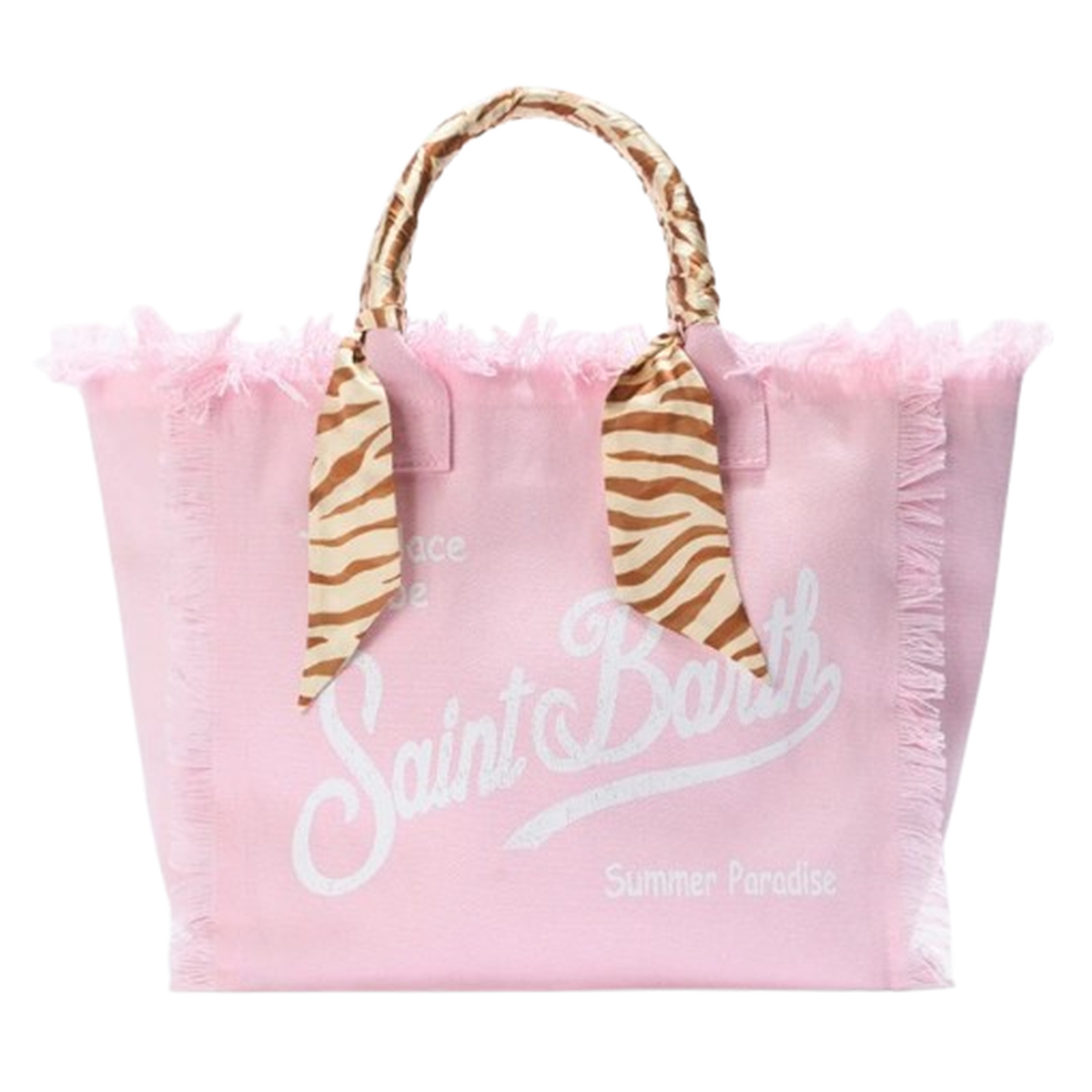MC2 Saint Barth Pink Canvas Vanity Bag with Removable Twill
