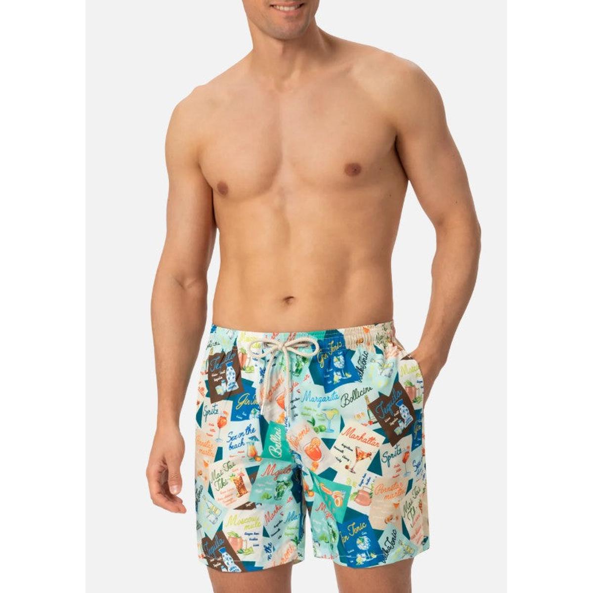 MC2 Saint Barth Lighting Swim Shorts in Cocktail Print