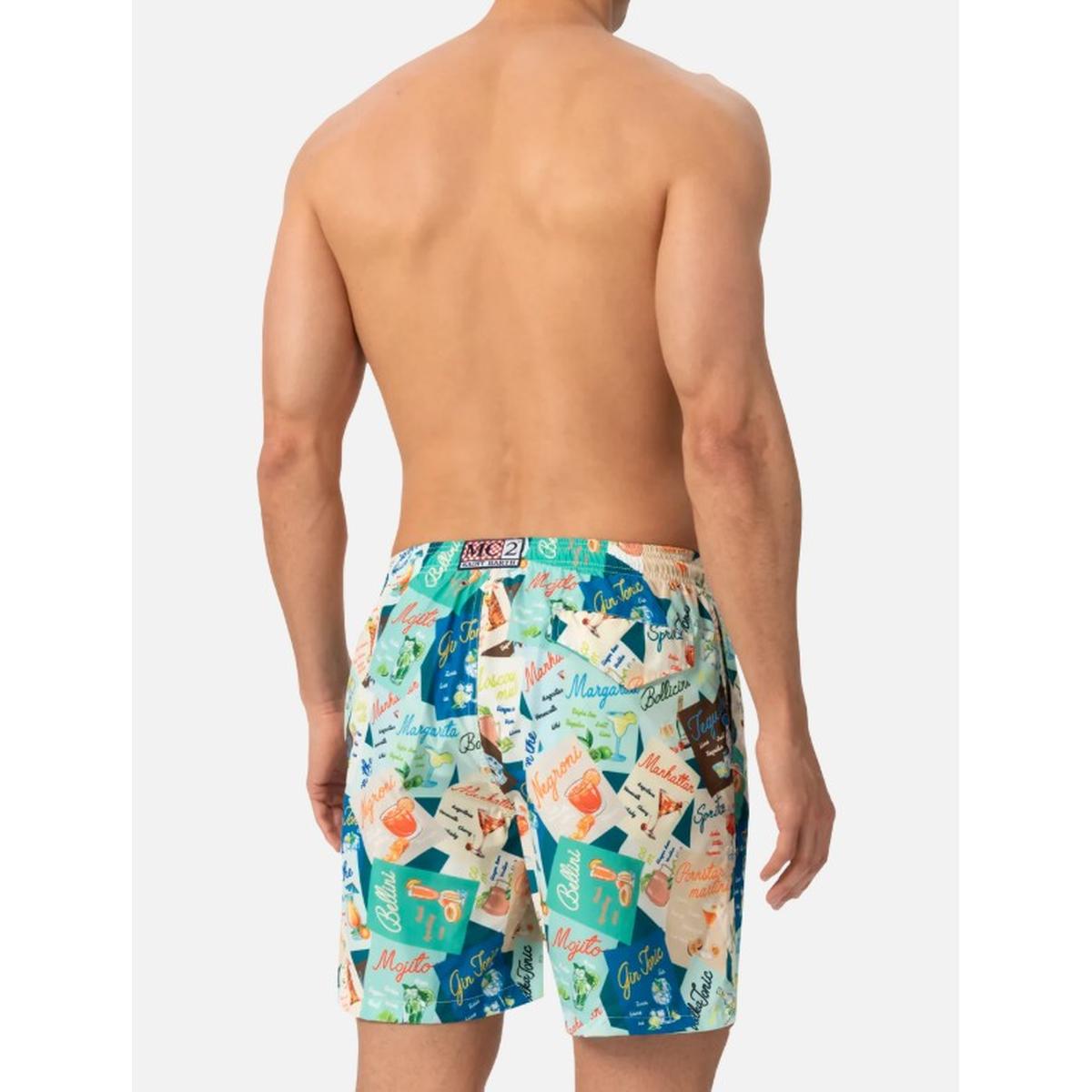 MC2 Saint Barth Lighting Swim Shorts in Cocktail Print