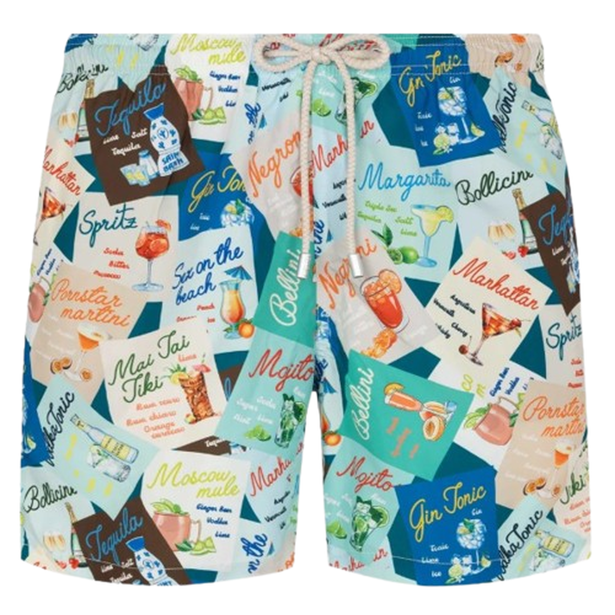 MC2 Saint Barth Lighting Swim Shorts in Cocktail Print