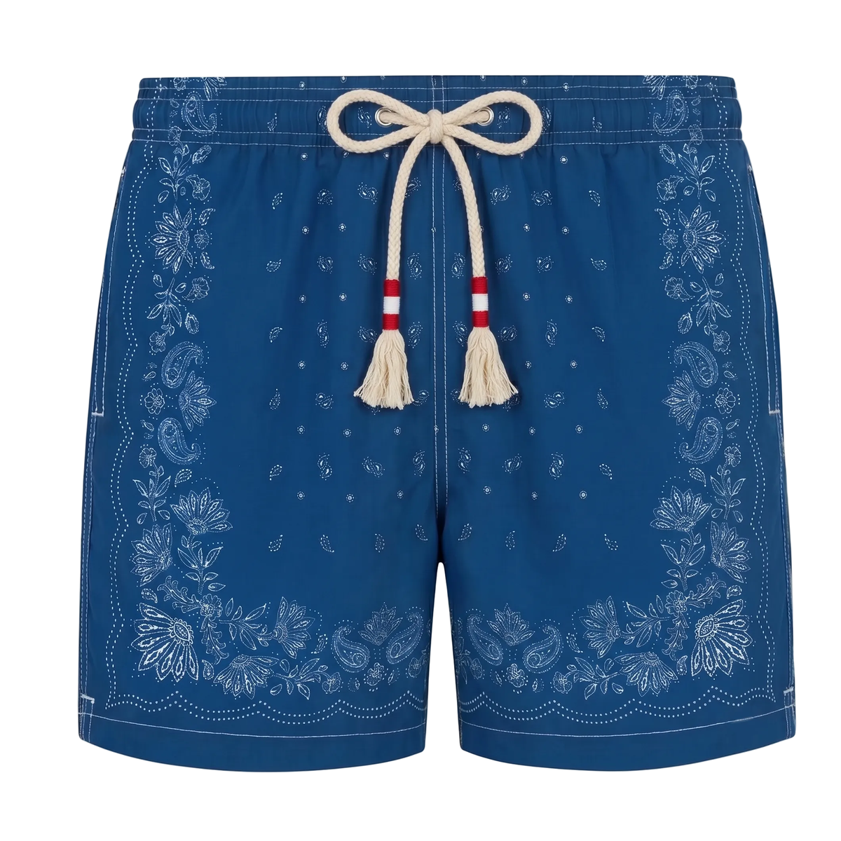 MC2 Saint Barth Gustavia Swim Shorts in Indigo Foulard Print