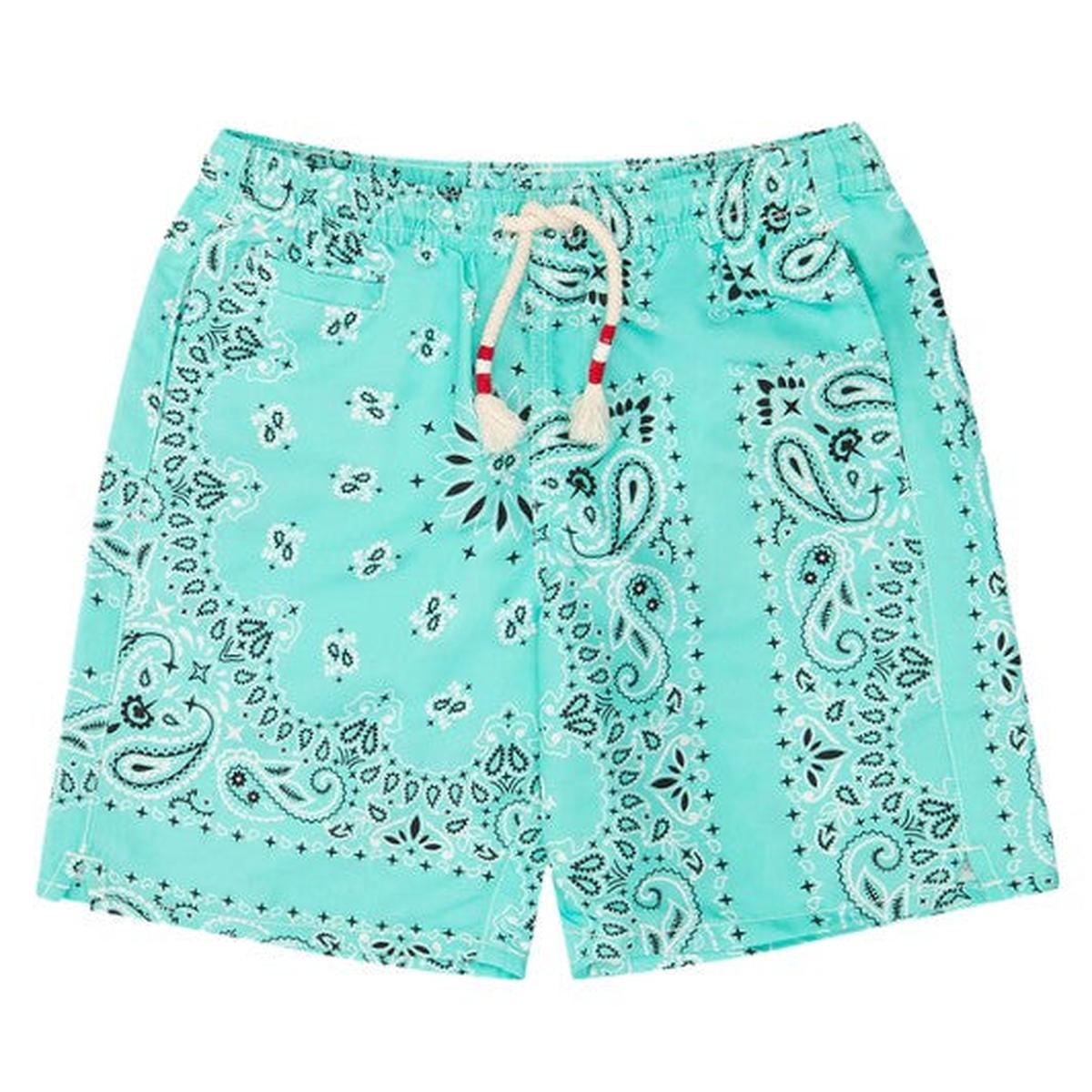 MC2 Saint Barth Caprese Swim Shorts in Tiffany Bandana Print