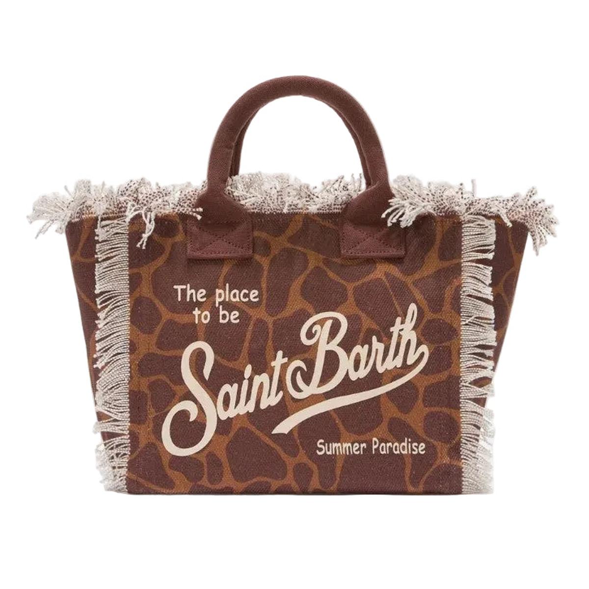 MC2 Saint Barth Colette Canvas Bag In Animalier Pattern