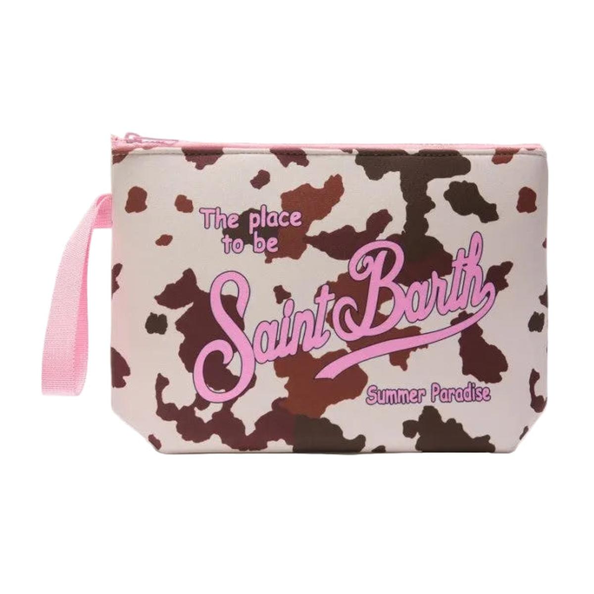 MC2 Saint Barth Aline Scuba Pouch in Cow Print