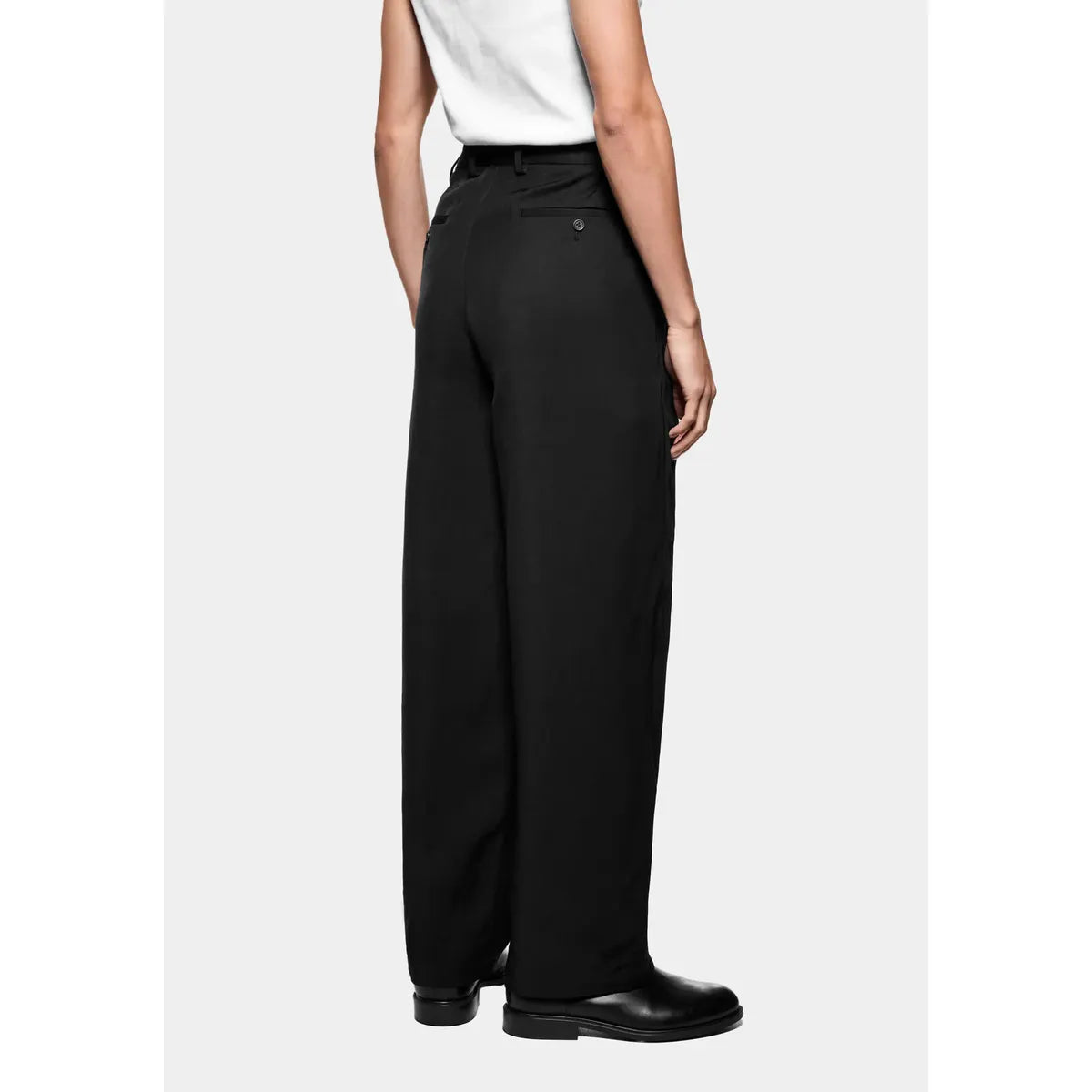 MKI Pleated Suit Pants in Black