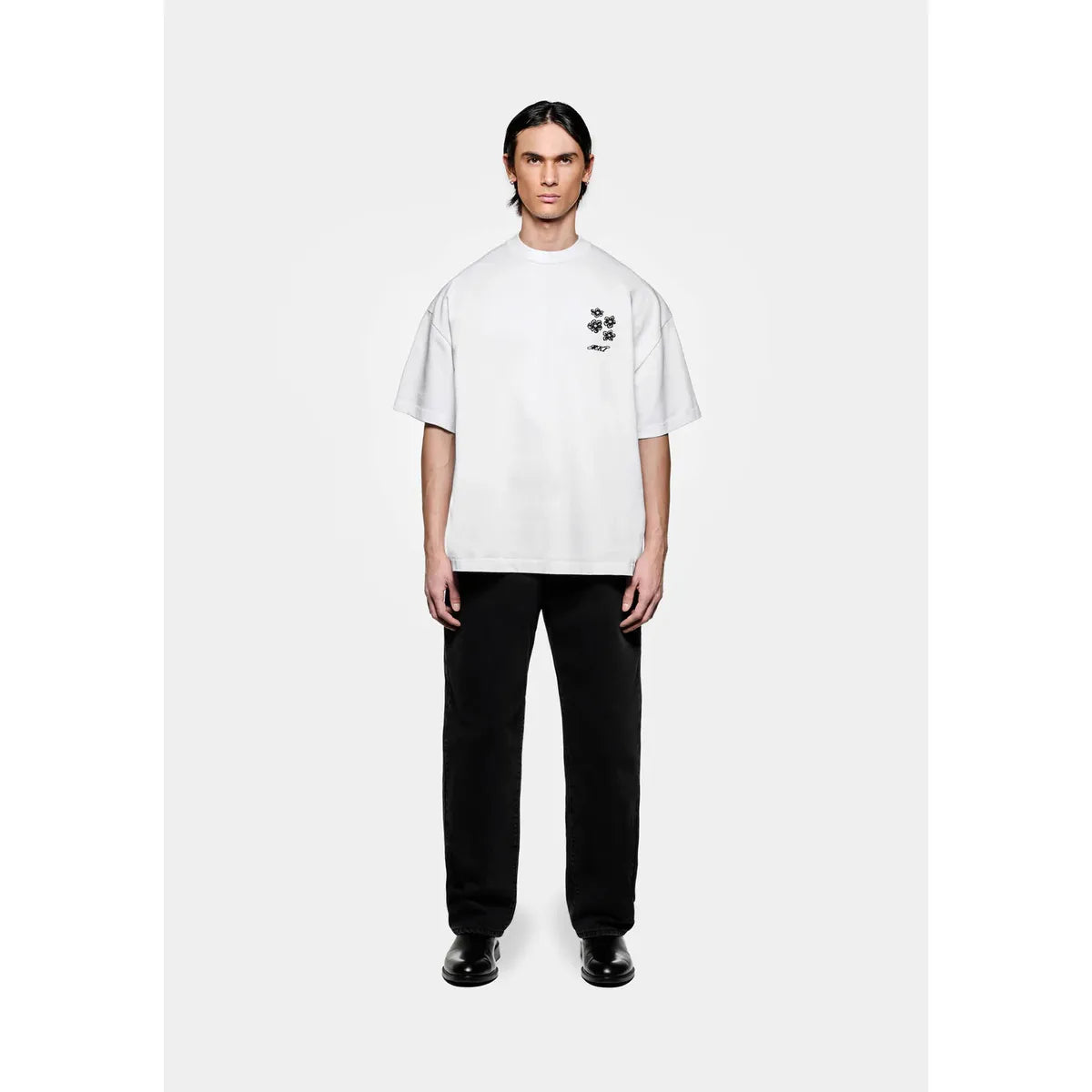 MKI Hibiscus T-Shirt in White