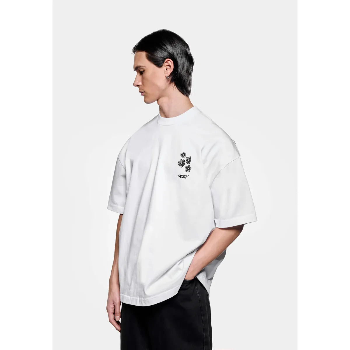 MKI Hibiscus T-Shirt in White