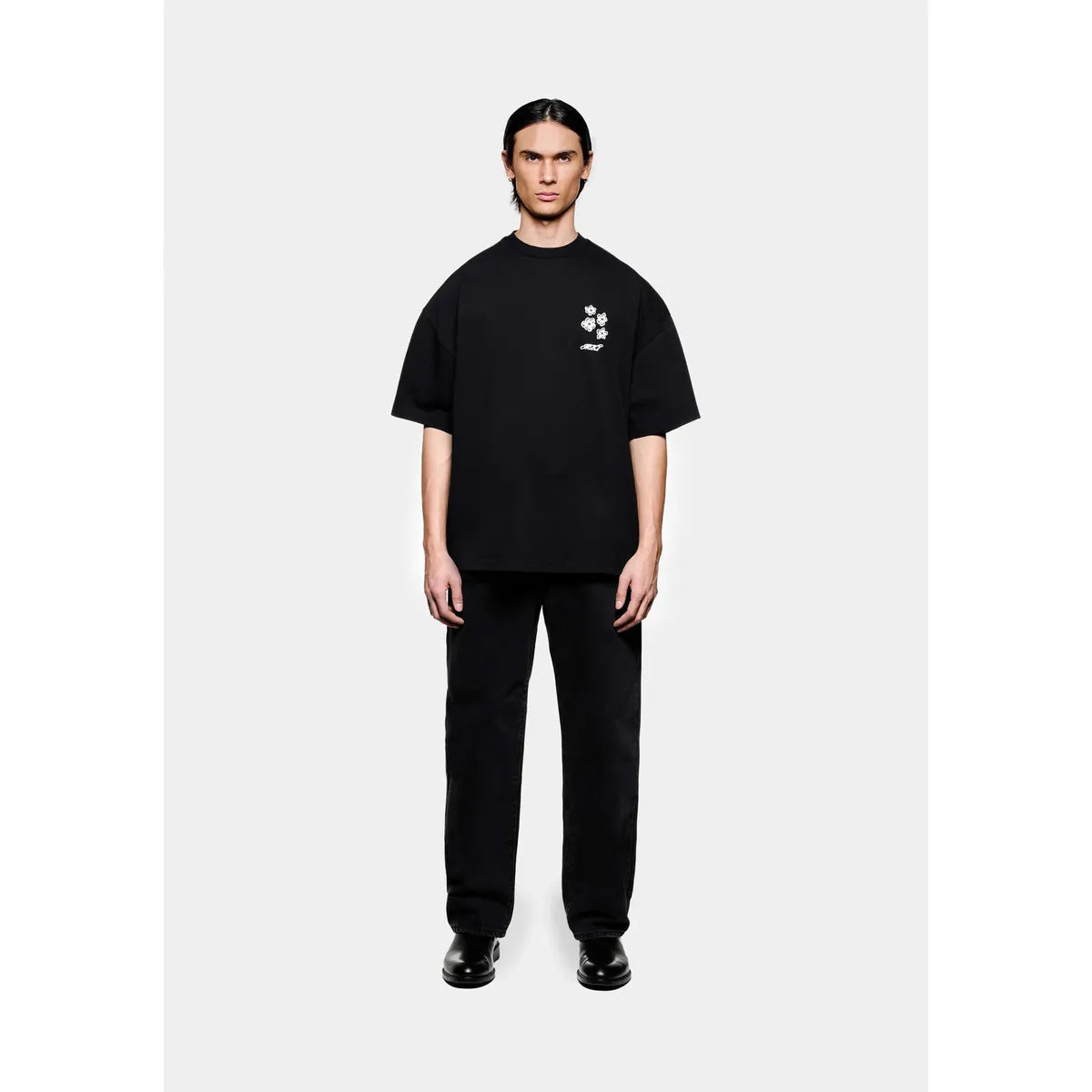 MKI Hibiscus T-Shirt in Black