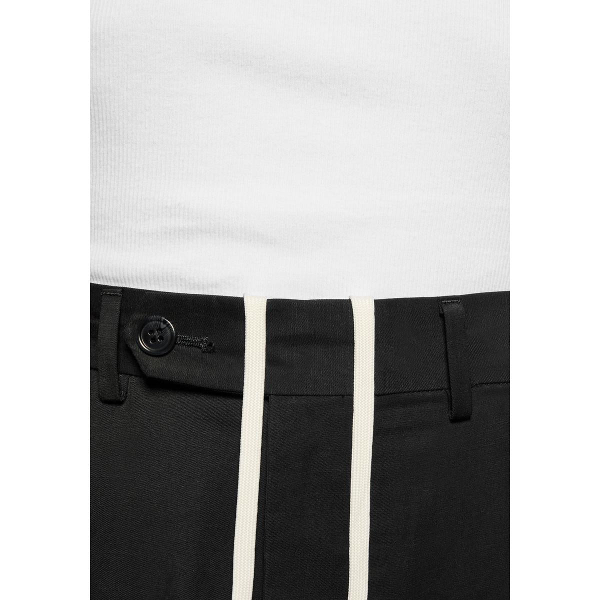 MKI Pleated Suit Pants in Black