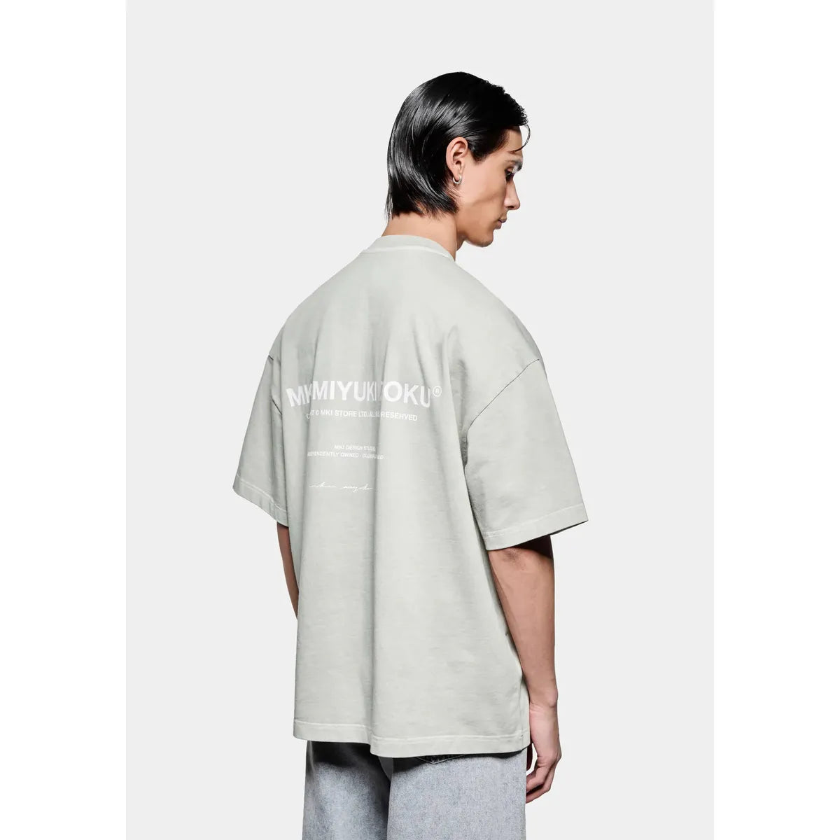 MKI Design Studio T-Shirt in Pigment Cement