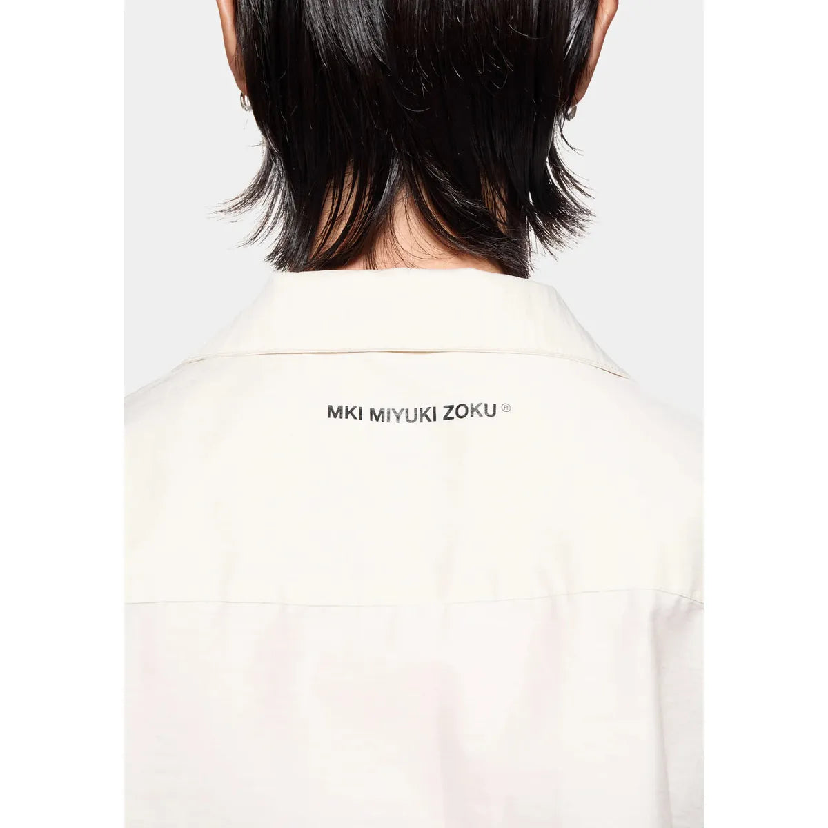 MKI Botanical Print Vacation Shirt in Bone