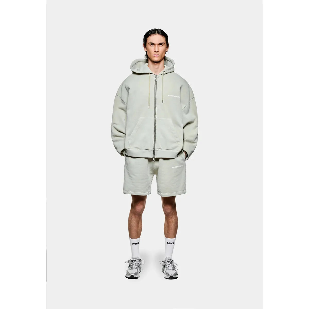 MKI Uniform Zip Hoodie in Pigment Cement
