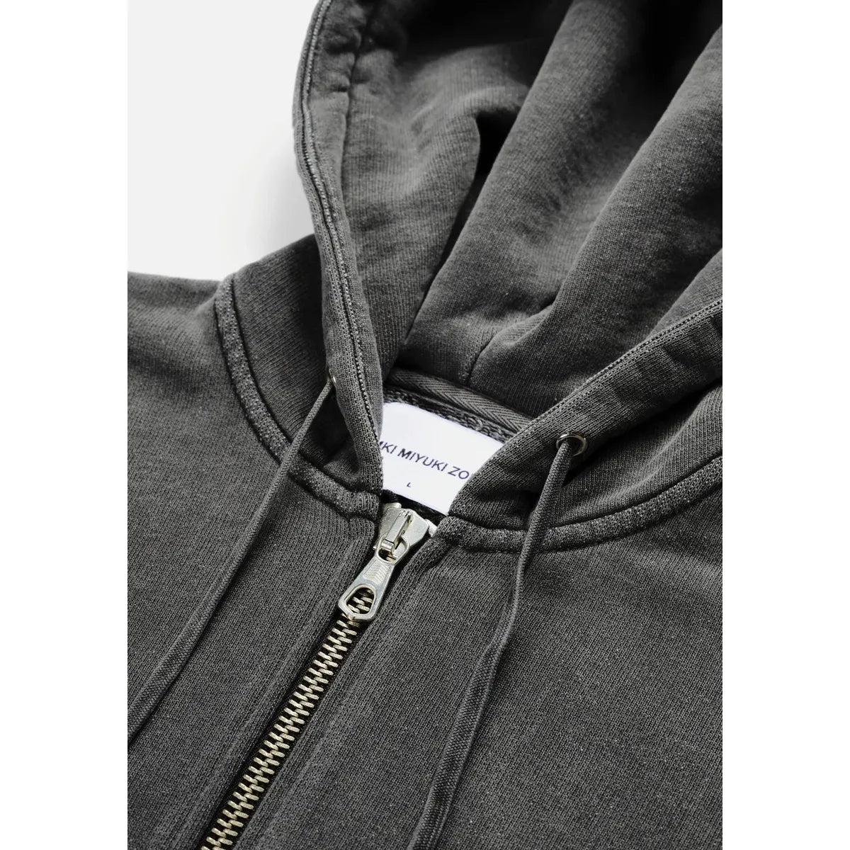 MKI Uniform Zip Hoodie in Pigment Black