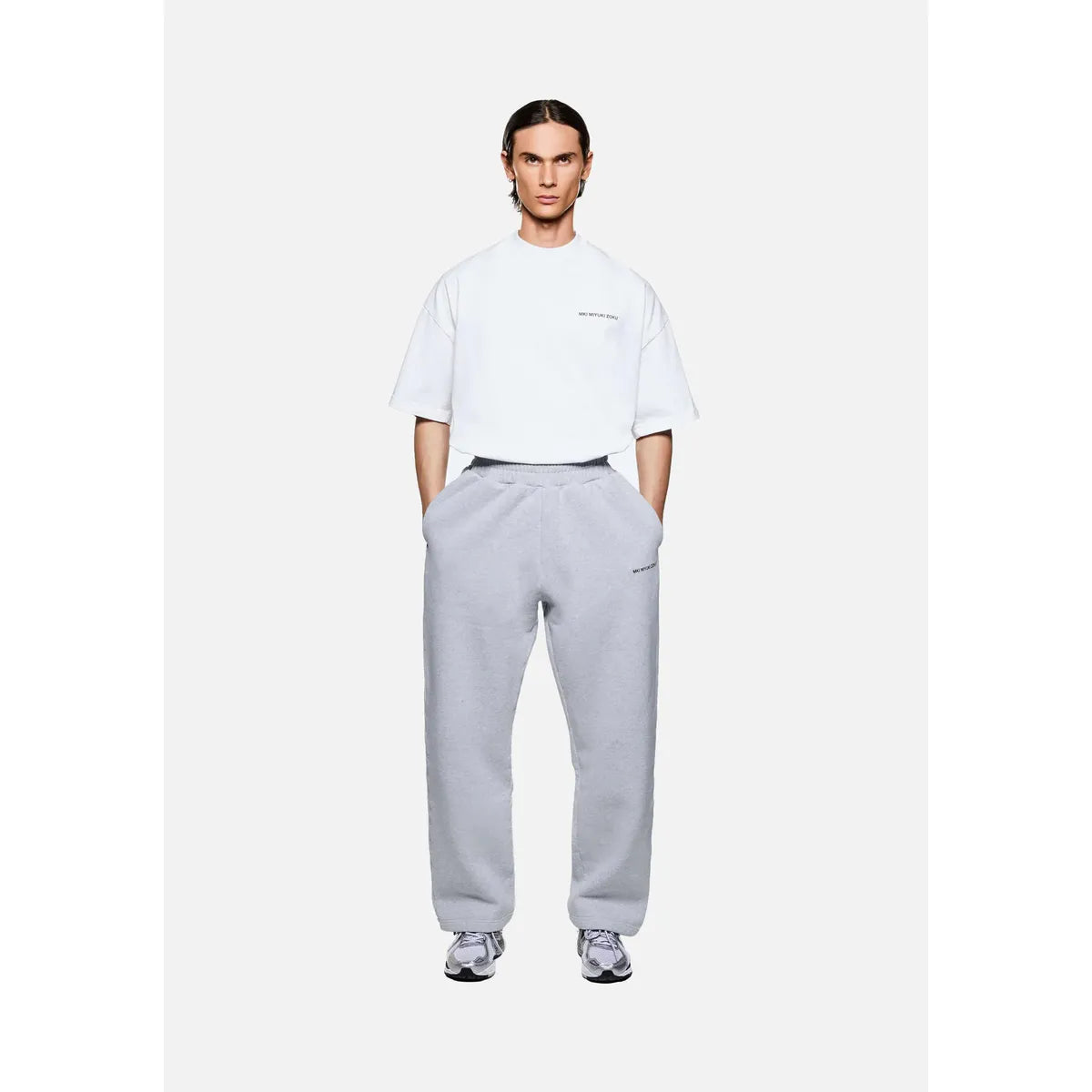 MKI Uniform Wide Leg Joggers in Grey