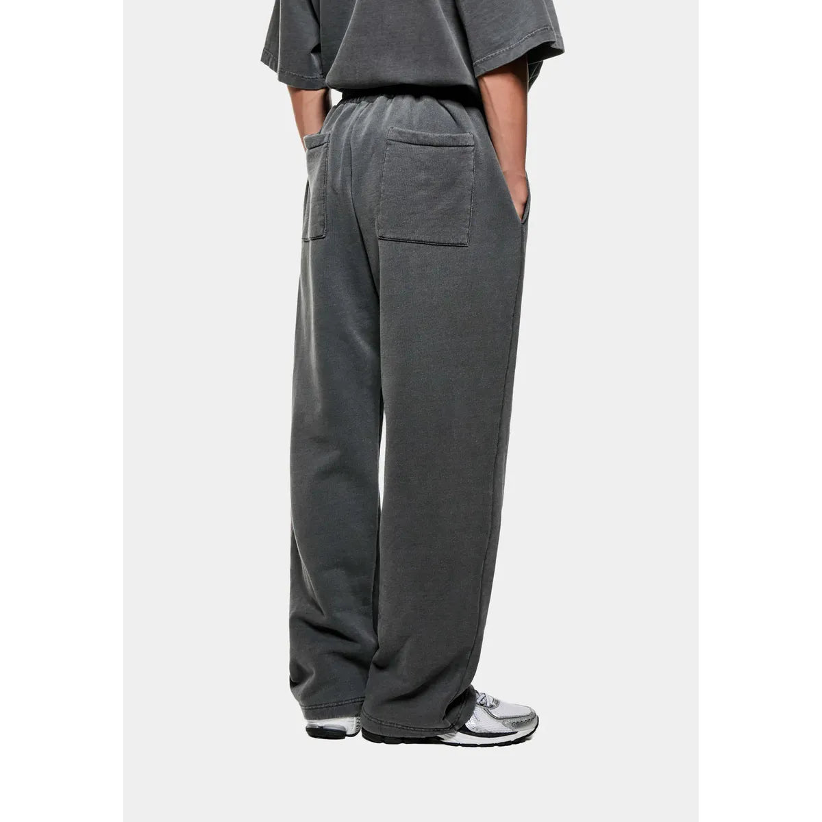 MKI Uniform Wide Leg Joggers in Pigment Black
