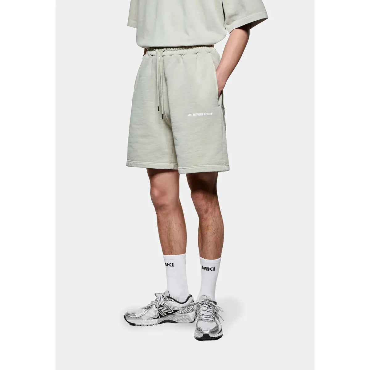MKI Uniform Shorts in Pigment Cement