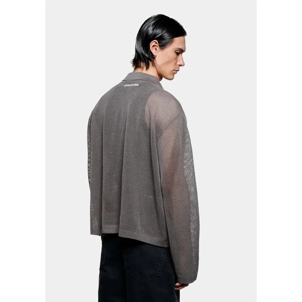 MKI Linen Loose Knit Cardigan in Espresso