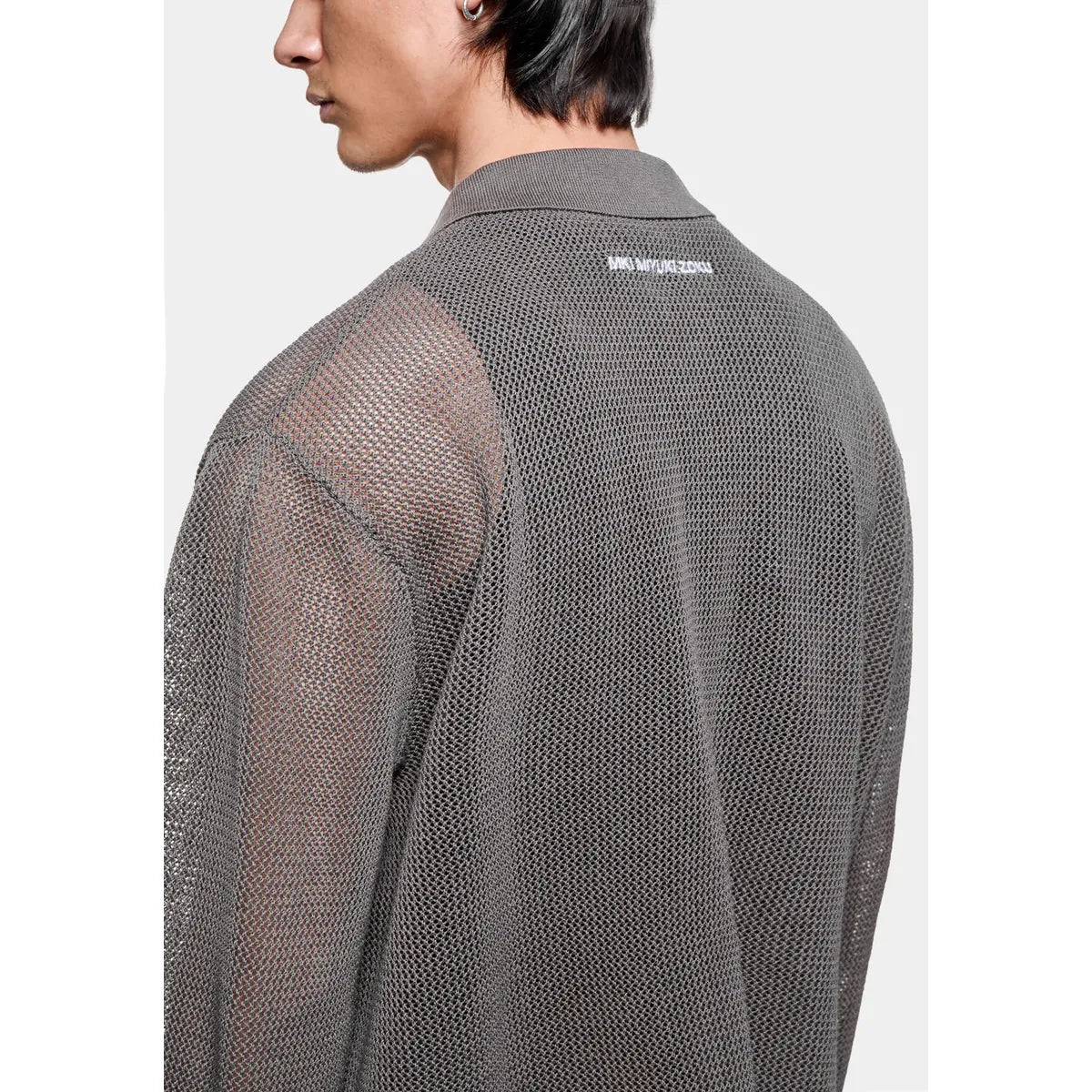 MKI Linen Loose Knit Cardigan in Espresso
