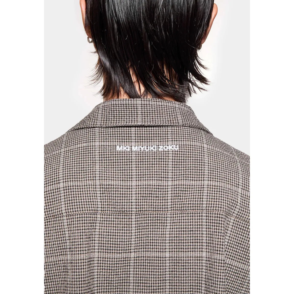 MKI Seersucker Check Vacation Shirt in Brown
