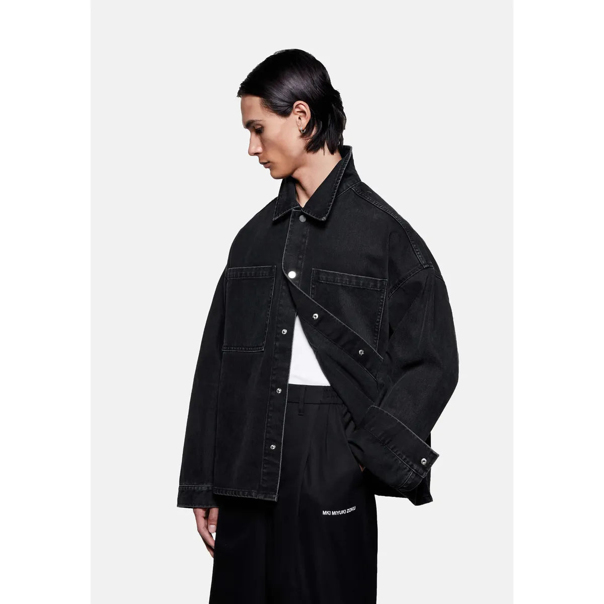 MKI DENIM BOX BLACK WASH OVERSHIRT