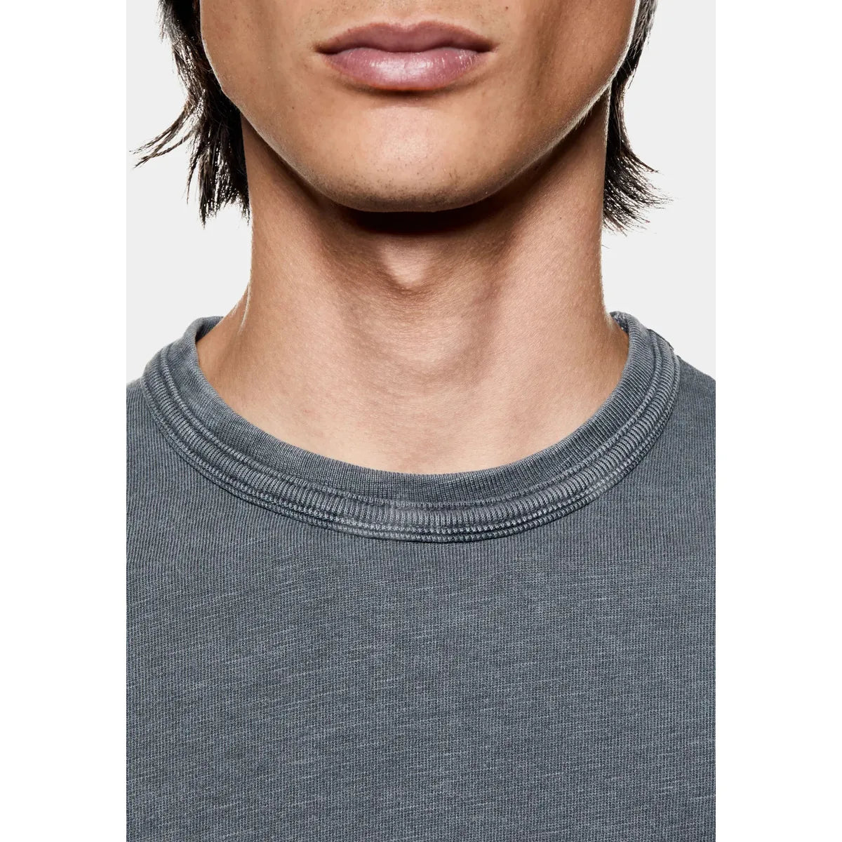 MKI 220 GSM SLUB PIGMENT BLACK T-SHIRT