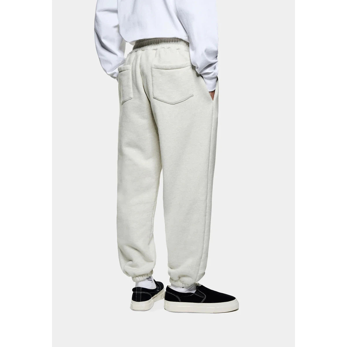 MKI 800 GSM SUPERWEIGHT WIDE LEG JOGGERS OATMEAL